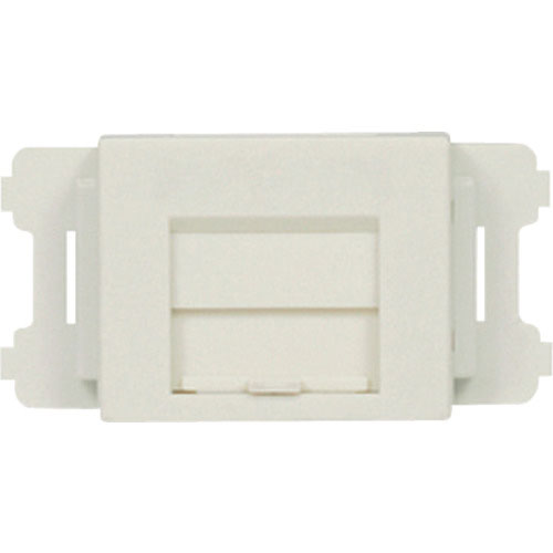 パンドウイット　ＪＩＳプレート用シャッター付きアダプタ　白　（１０個入）＿