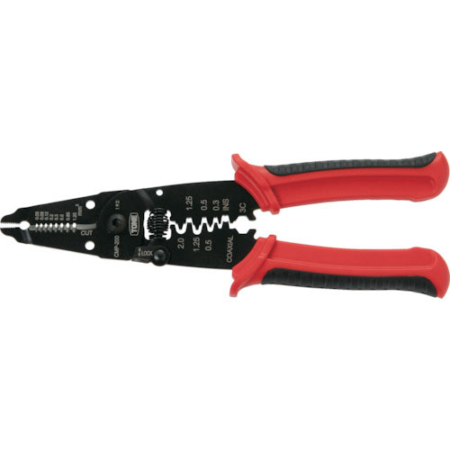 ＴＯＮＥ　手動圧着工具　電工ペンチ　全長２２０ｍｍ＿