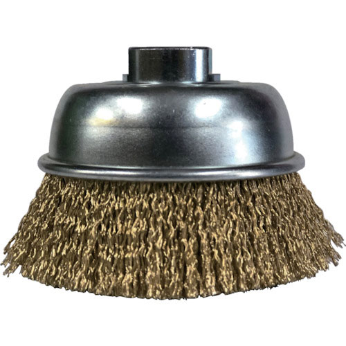 ＳＵＮＰＯＷＥＲ　鋼線めっき線カップブラシ（黄より線）＿