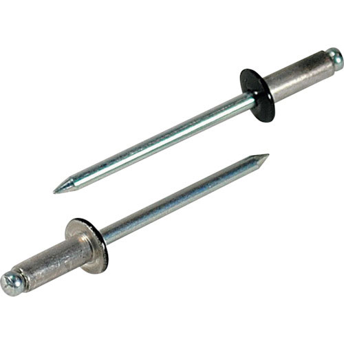 エビ　カラーブラインドリベット（ブラック）　アルミ／スティール製　５－４（５０本入）　エコパック＿