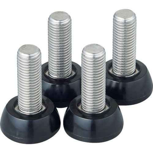 ＴＲＵＳＣＯ　ステンレス製ワゴン用アジャスターセット　クリーンフェニックスワゴン用　Ｍ１６　導電　４＿