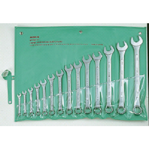 ＡＳＨ　コンビネーションスパナセットインチサイズ　１４本組＿
