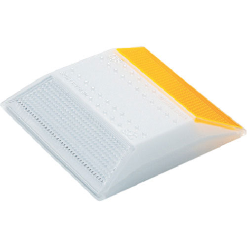 積水　縁石鋲　ナイトリバーＥＸ　ＣＲ３０ＷーＷーＷＹ　本体白　白黄両面反射タイプ＿