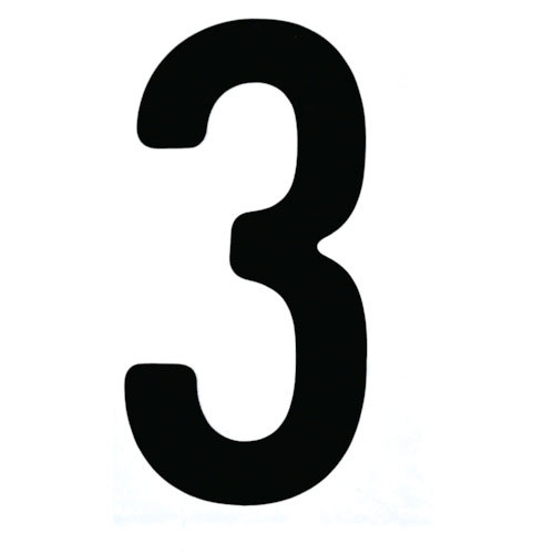 ＴＲＵＳＣＯ　カッティング文字５０ｍｍ　黒　３＿