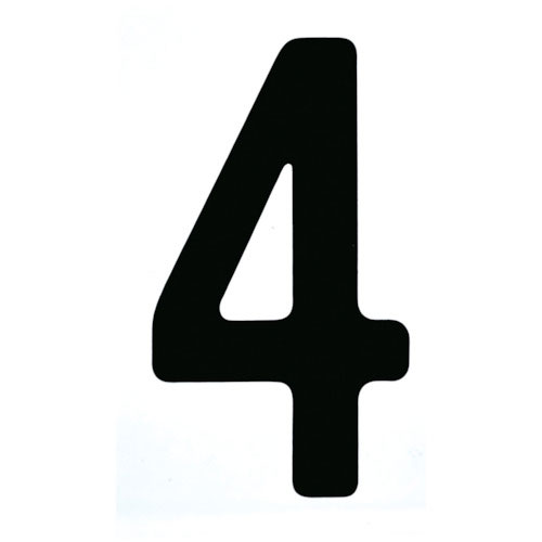 ＴＲＵＳＣＯ　カッティング文字５０ｍｍ　黒　４＿