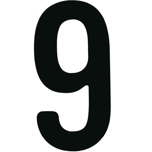 ＴＲＵＳＣＯ　カッティング文字５０ｍｍ　黒　９＿