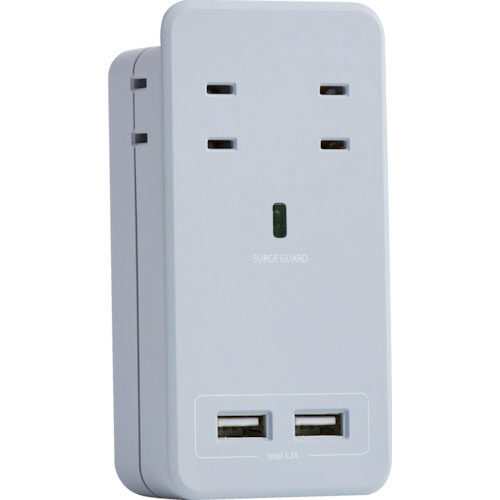 Ｆａｒｇｏ　ＳＡＴＩ　ＣＯＬＯＲ　ＡＣ４個口　４．２Ａ　ＵＳＢ　スモーキーブルー＿