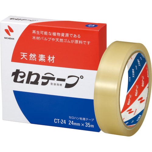 ニチバン　セロテープＣＴ－２４　２４ｍｍ×３５ｍ　バイオマスマーク認定製品＿