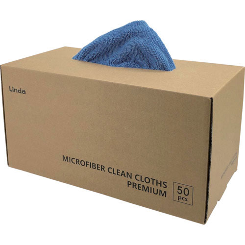 Ｌｉｎｄａ　マイクロファイバー　クリーンクロス　プレミアム　５０枚入り＿