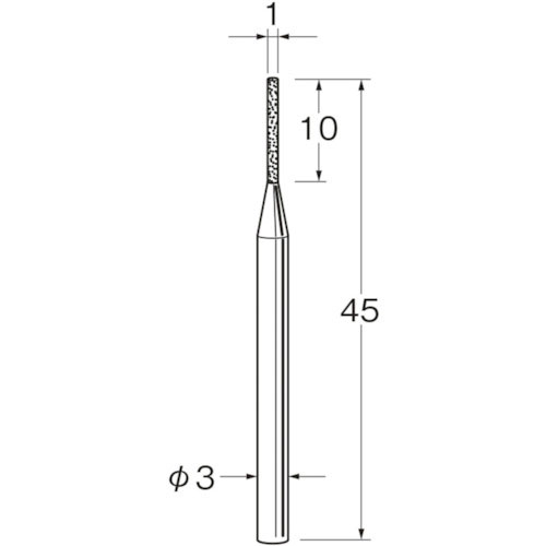 リューター　軸付電着ダイヤモンド砥石Ｄ３１１０＿