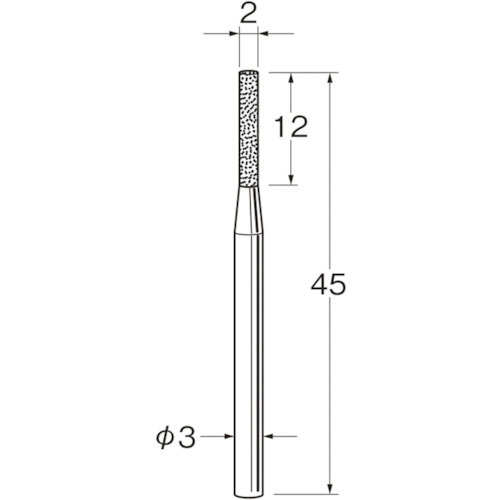 リューター　軸付電着ダイヤモンド砥石Ｄ３１２０＿