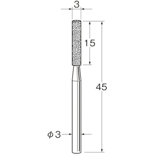 リューター　軸付電着ダイヤモンド砥石Ｄ３１３０＿