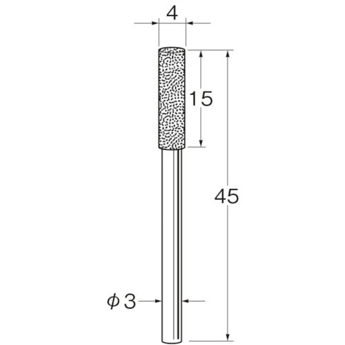 リューター　軸付電着ダイヤモンド砥石Ｄ３１４０＿