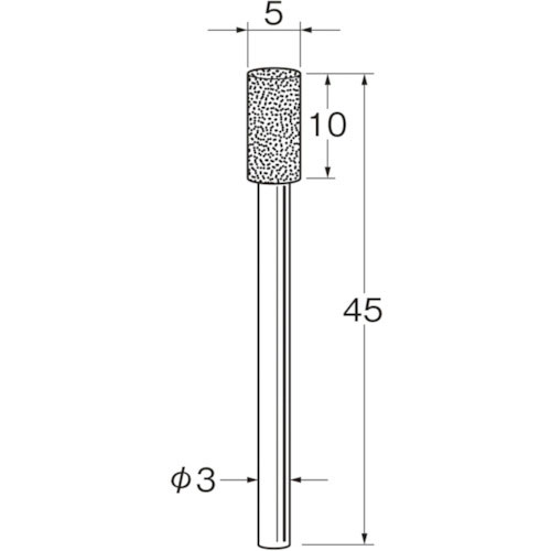 リューター　軸付電着ダイヤモンド砥石Ｄ３１５０＿