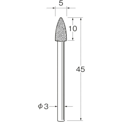 リューター　軸付電着ダイヤモンド砥石Ｄ３３５０＿