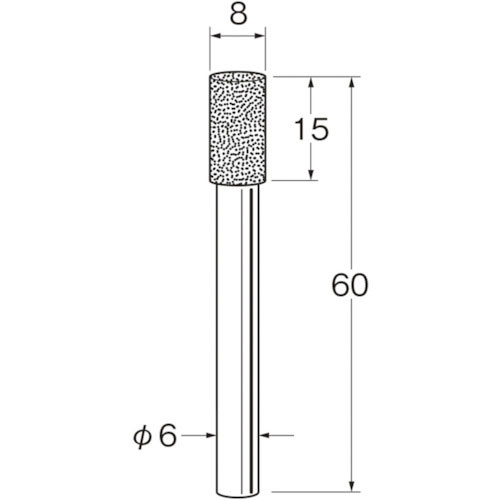 リューター　軸付電着ダイヤモンド砥石Ｄ４６１８＿