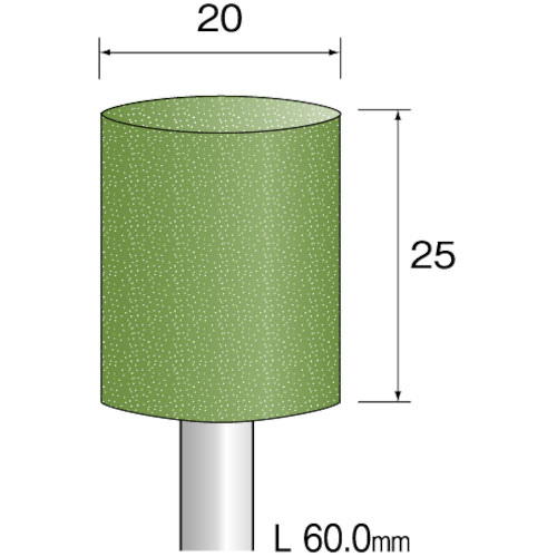 ミニモ　研磨用ゴム砥石　ＷＡ　ミディアム＃４００　φ２０　（５本入）＿