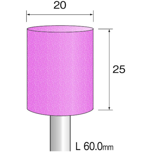 ミニモ　研磨用ゴム砥石　ＷＡ　ハード＃２２０　φ２０　（５本入）＿