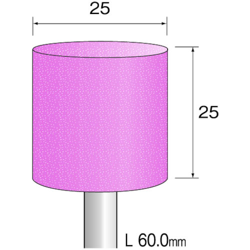 ミニモ　研磨用ゴム砥石　ＷＡ　ハード＃１２０　φ２５　（５本入）＿