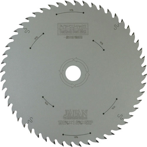 チップソージャパン　『ベストマックス／フッ素』一般木工用／集成材用　１９０×５２Ｐ＿