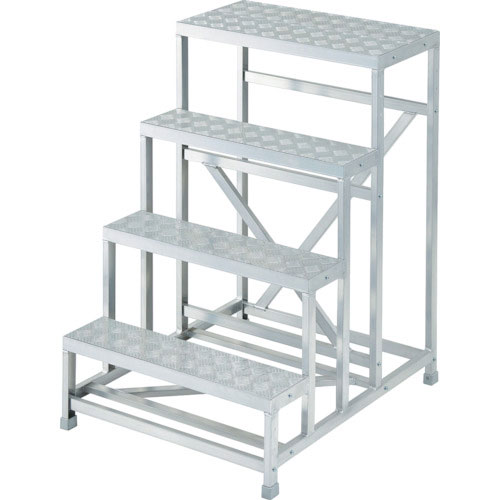 ハセガワ　ライトステップ　ＤＢＳ型　縞板タイプ　４段　１．２ｍ（１７８３６）＿