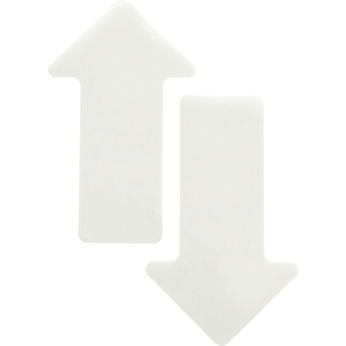 ＴＲＵＳＣＯ　耐久フロアサイン矢印　白　２枚（１シート）＿