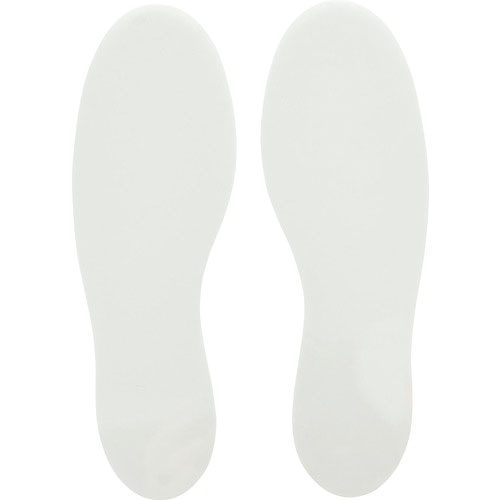 ＴＲＵＳＣＯ　耐久フロアサイン足型　白　２枚（１シート）＿