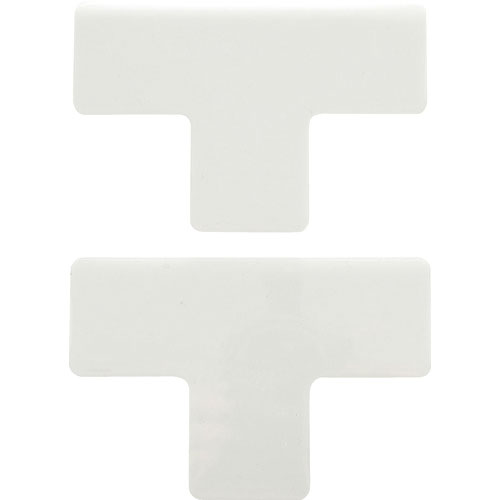 ＴＲＵＳＣＯ　耐久フロアサインズＴ型　Ｍサイズ　白２枚（１シート）＿