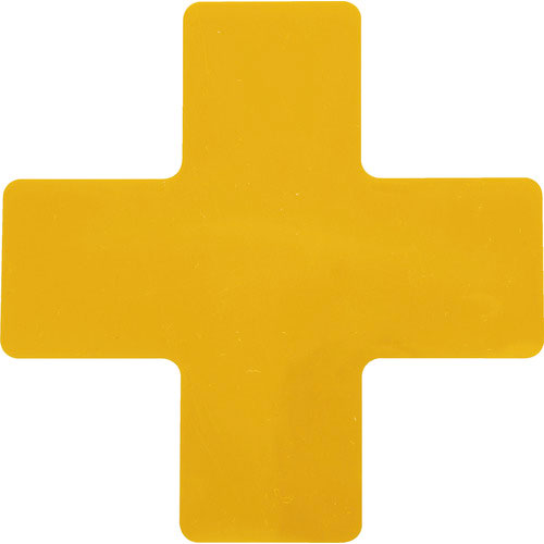 ＴＲＵＳＣＯ　耐久フロアサインズＸ型　Ｍサイズ　黄１枚（１シート）＿