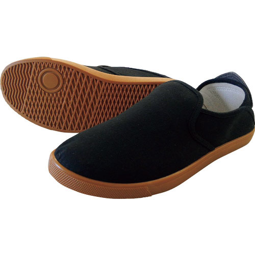 喜多　かかとが踏める作業靴　ブラック　２４．５＿