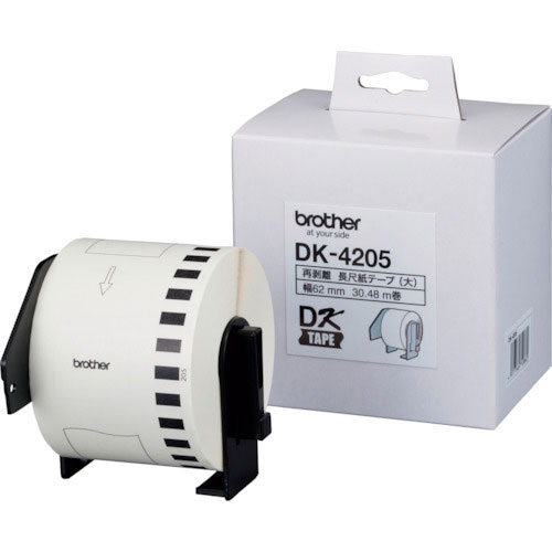 ブラザー　ＤＫテープ（ＱＬシリーズ用）幅６２ｍｍ無定長（弱粘着タイプ）＿