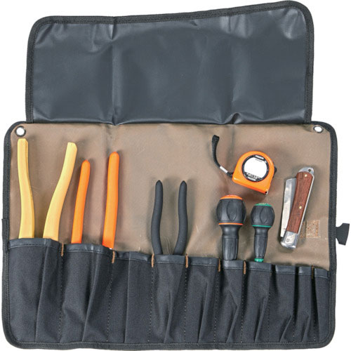 ＴＲＵＳＣＯ　電気工事士技能試験工具　８点入　ツールロールセット＿