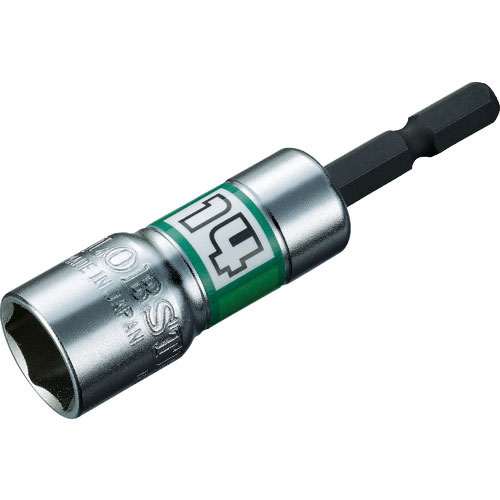 エビ　電ドルソケット“ストロック”　ショートソケット　６角　対辺１４ｍｍ＿