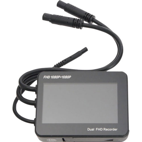 サンコー　４８Ｖ対応フォークリフト建機用前後ドライブレコーダー＿