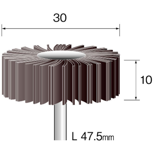 ミニモ　ラジアルサンダー＃８０　φ３０　（３本入）＿