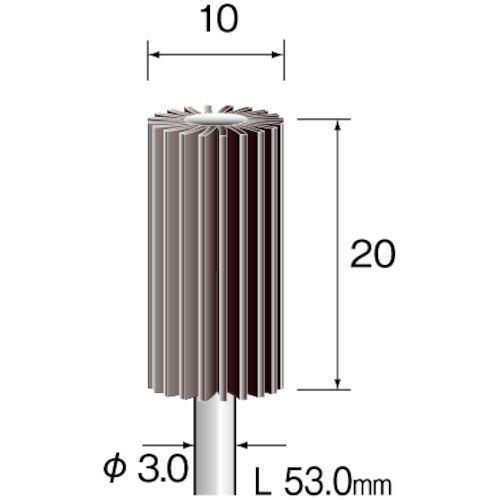 ミニモ　ラジアルサンダー＃３２０　φ１０　（３本入）＿