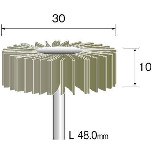 ミニモ　ダイヤモンドラジアルサンダー　電着＃８００　Φ３０＿