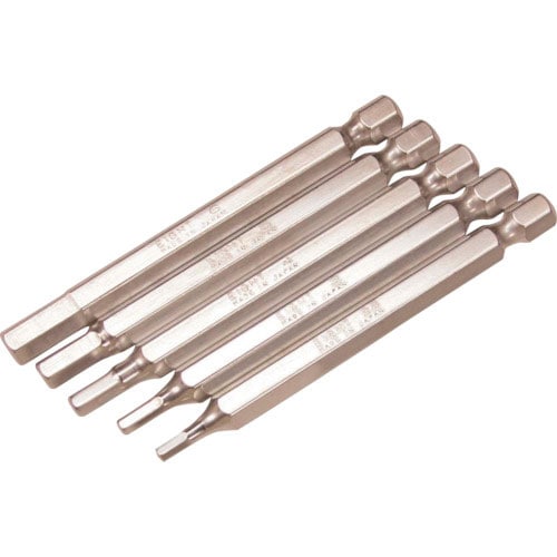 エイト　六角棒ビット　対辺６．３５ｍｍ　溝９ｍｍ　６ｍｍＸ７５　単品＿