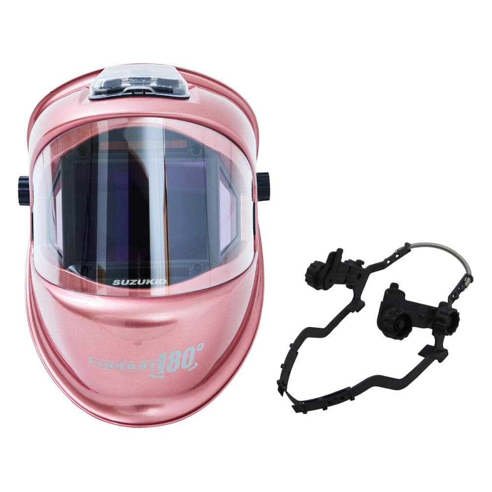 ＳＵＺＵＫＩＤ　自動遮光溶接面　アイボーグ１８０°デジタル　ヘルメット取付アダプター付　ＥＢ－３００ＰＷＤＨ