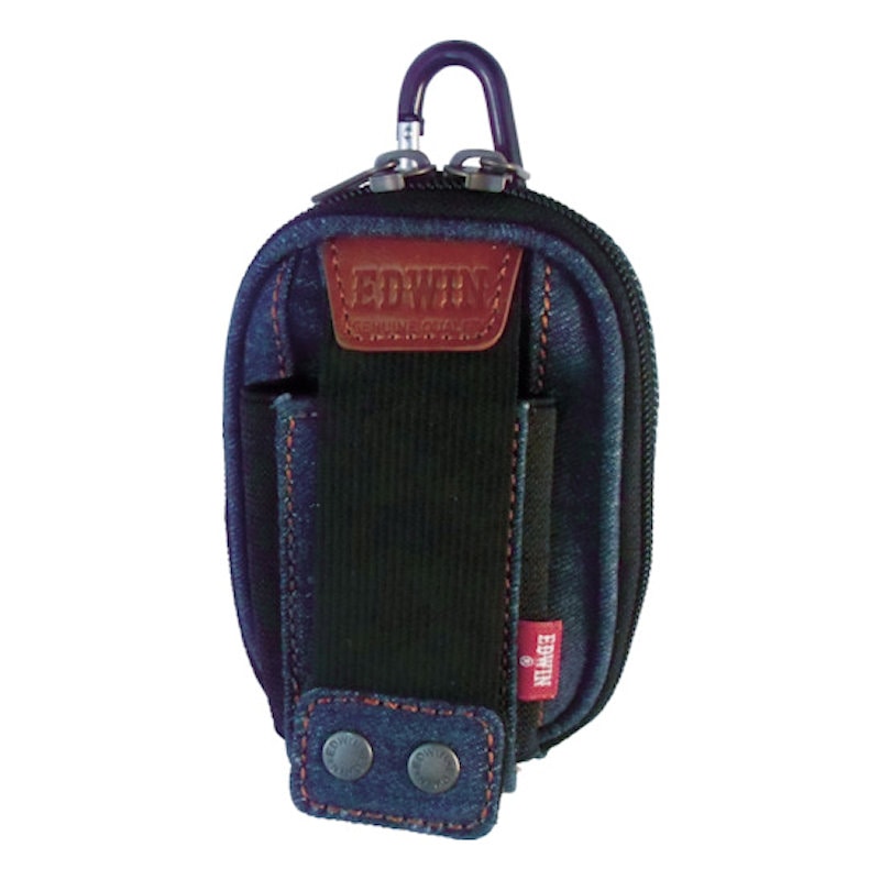 ＥＤＷＩＮ　腰袋　携帯ケース　２ポケット　ブルー　１００×６０×１３０ｍｍ＿