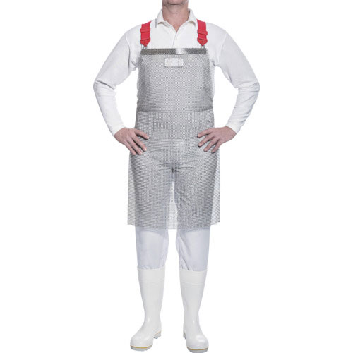 ＥＵＲＯＦＬＥＸ　突き刺し防止・耐切創ステンレスクサリエプロン　８５Ｘ５５ｃｍ＿