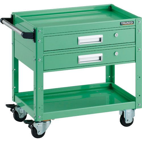 ＴＲＵＳＣＯ　ツールワゴン　イーグルワゴン　６００Ｘ４００ＸＨ６００　引出付　ヤンググリーン＿