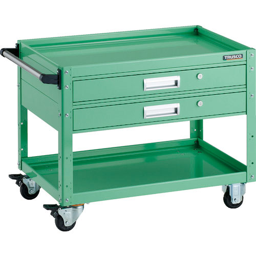 ＴＲＵＳＣＯ　ツールワゴン　イーグルワゴン　７５０Ｘ５００ＸＨ６００　引出付　ヤンググリーン＿