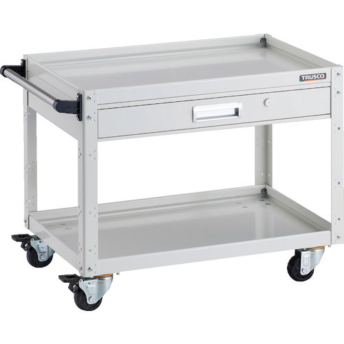 ＴＲＵＳＣＯ　ツールワゴン　イーグルワゴン　７５０Ｘ５００　引出付　４輪自在　ホワイト＿