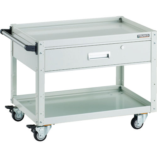 ＴＲＵＳＣＯ　ツールワゴン　イーグルワゴン　７５０×５００×Ｈ６００　引出付　ウレタン４輪自在　ホワ＿