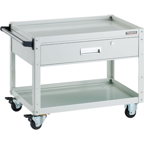 ＴＲＵＳＣＯ　ツールワゴン　イーグルワゴン　７５０Ｘ５００ＸＨ６００　深型１段引出付　ホワイト＿