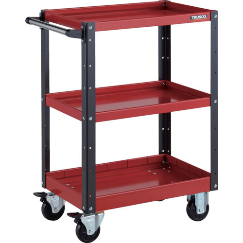 ＴＲＵＳＣＯ　ツールワゴン　イーグルワゴン　６００Ｘ４００ＸＨ８８０　浅２深１段　レッド／ブラック＿
