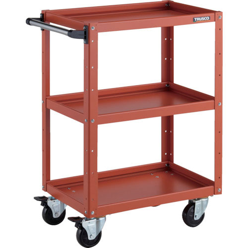ＴＲＵＳＣＯ　ツールワゴン　イーグルワゴン　６００Ｘ４００ＸＨ８８０　４輪自在　オレンジ＿