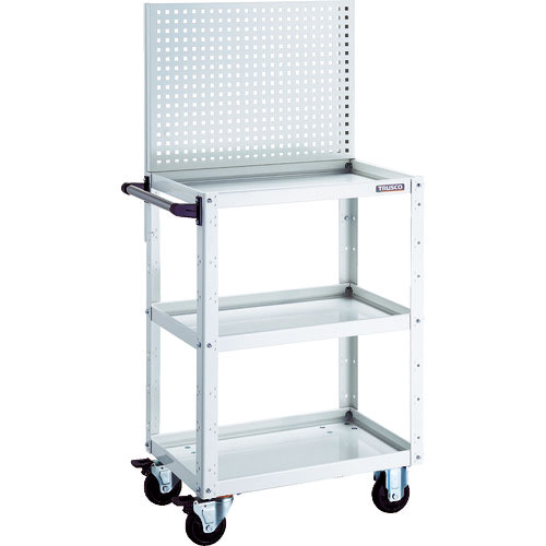 ＴＲＵＳＣＯ　ツールワゴン　イーグルワゴン　上部パンチングパネル　６００×４００×１３３０　ホワイト＿