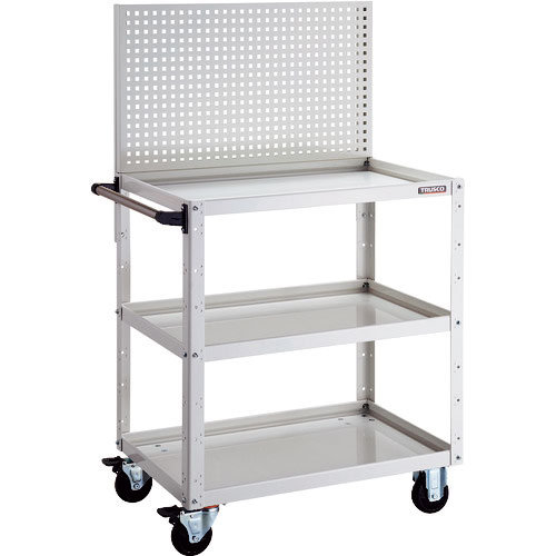 ＴＲＵＳＣＯ　ツールワゴン　イーグルワゴン　上部パンチングパネル　６００×４００×１３３０　ホワイト＿